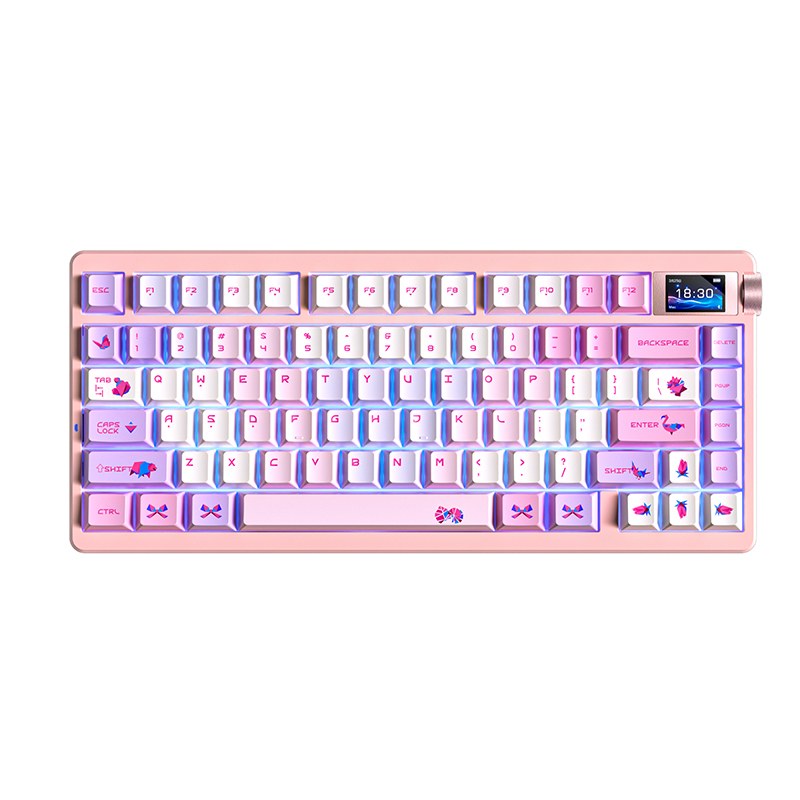 AULA NOVA75 Smart Screen Custom Mechanical Keyboard | Tri-Mode