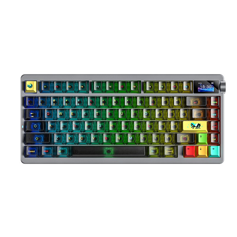 AULA NOVA75 Smart Screen Custom Mechanical Keyboard | Tri-Mode