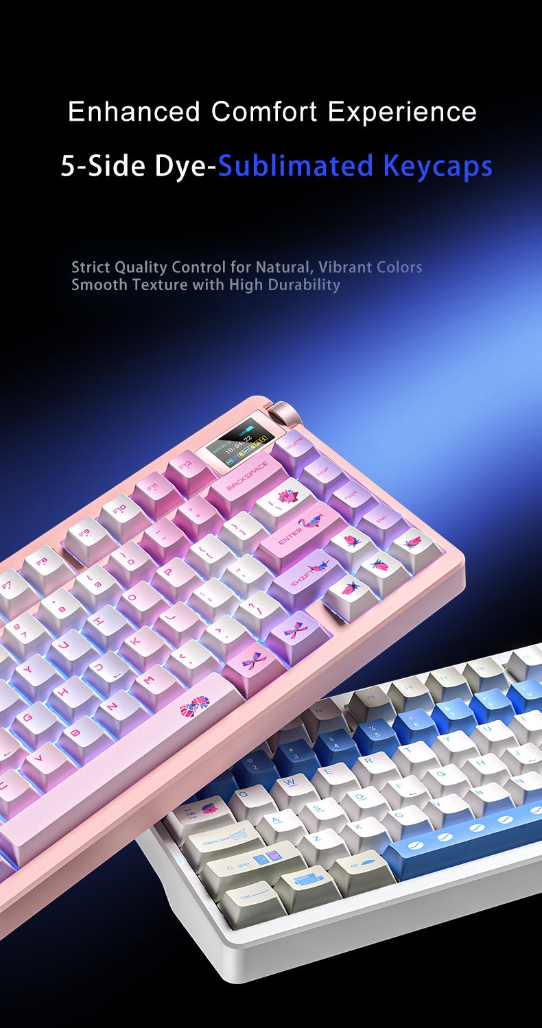 AULA NOVA75 Smart Screen Custom Mechanical Keyboard | Tri-Mode
