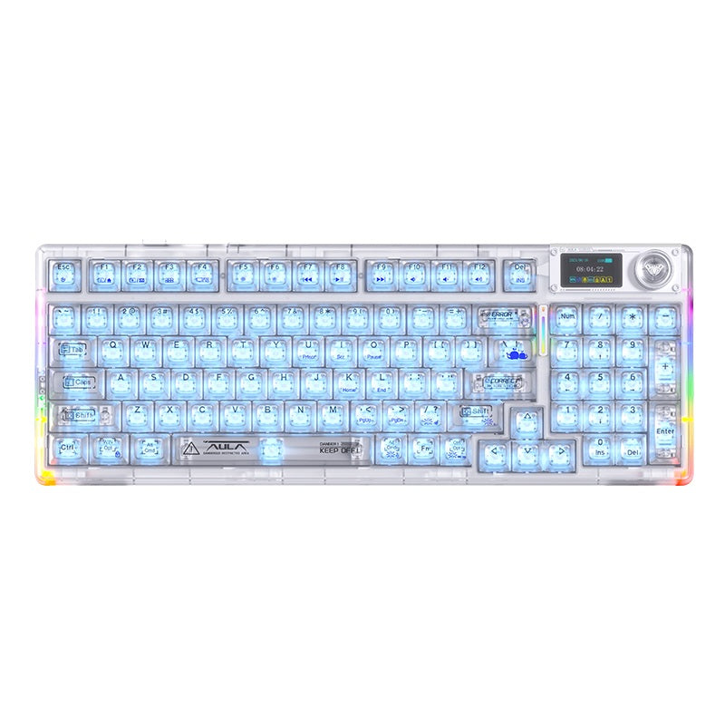 AULA F98PRO V3 Customizable Keyboard |Tri-Mode | Smart Screen