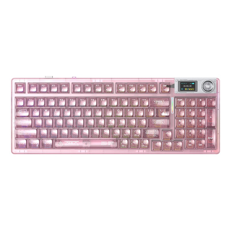 AULA F98PRO V3 Customizable Keyboard |Tri-Mode | Smart Screen