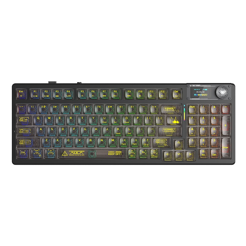AULA F98PRO V3 Customizable Keyboard |Tri-Mode | Smart Screen