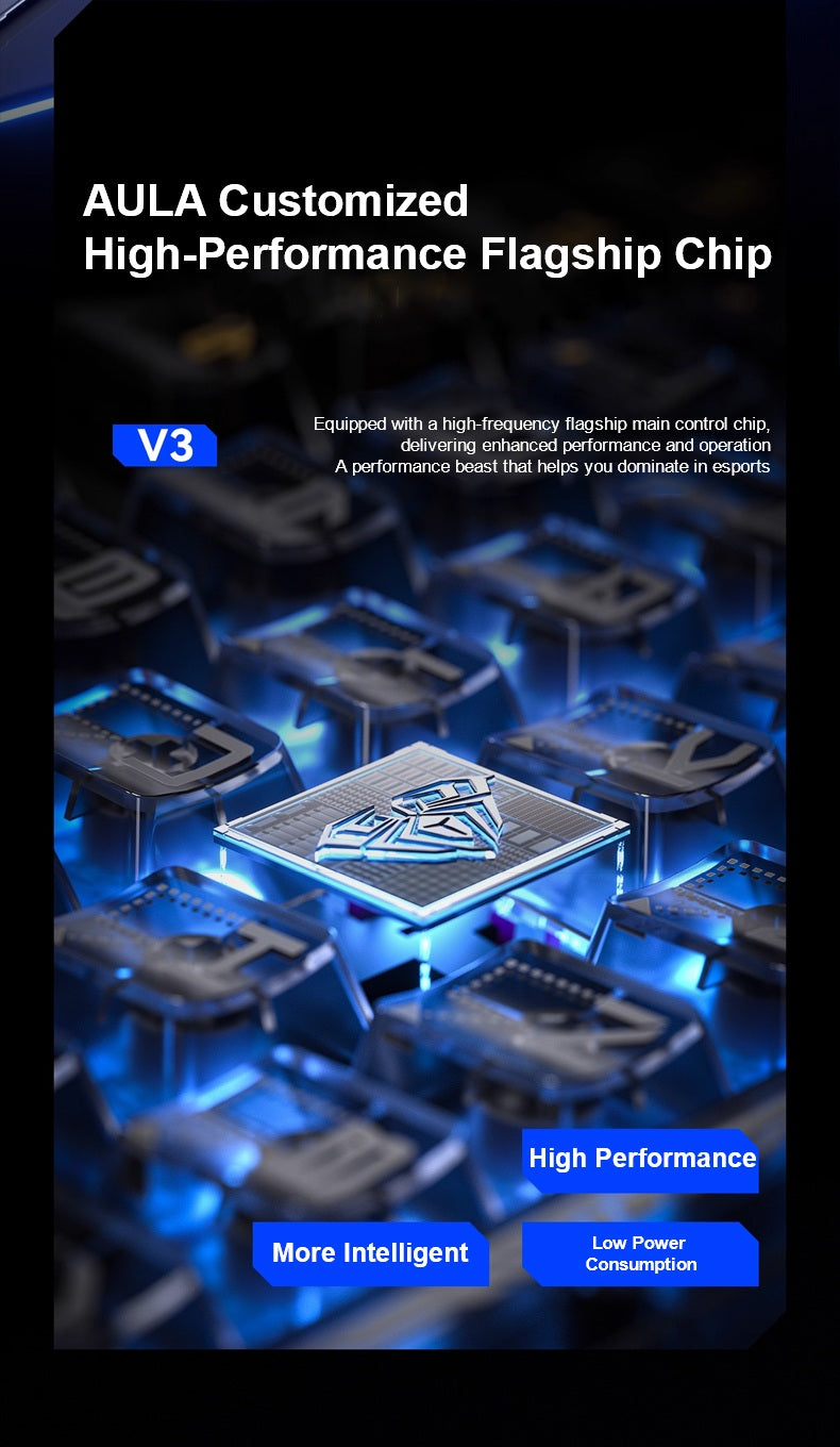 AULA F98PRO V3 Customizable Keyboard |Tri-Mode | Smart Screen