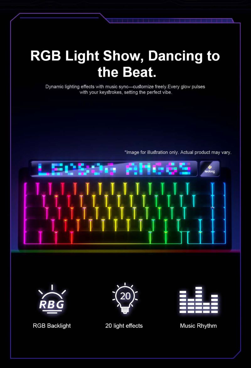 AULA-LEOBOG AMG65 Gasket Mechanical Keyboard | Smart Screen | 65%
