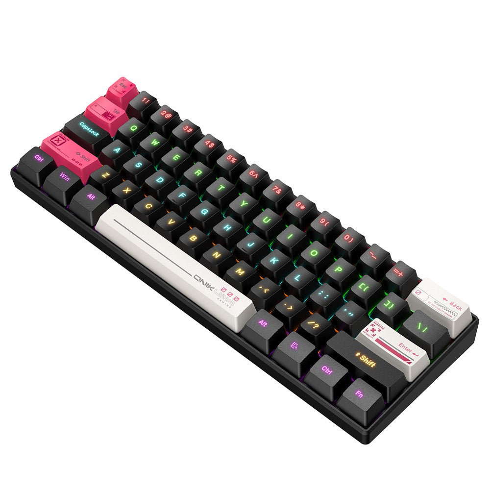 ONIKUMA G55 Mechanical Gaming Keyboard | 61-Key Wired RGB