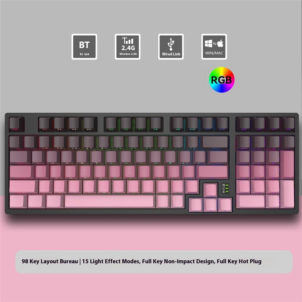 Y-FRUITFUL K98Pro Mechanical Keyboard | Triple-Mode 98-Key
