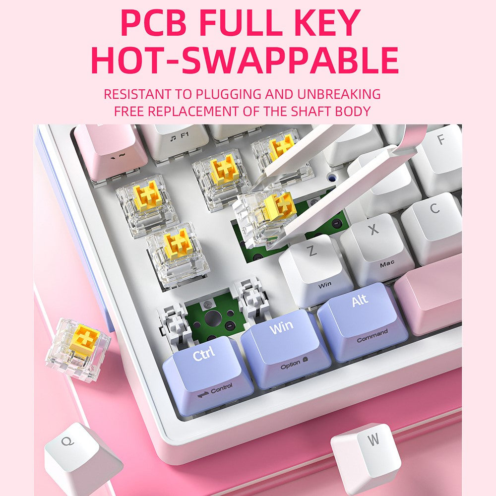 ZIFRIEND ZA68 Mechanical Gaming Keyboard | Hot-Swap RGB Knob