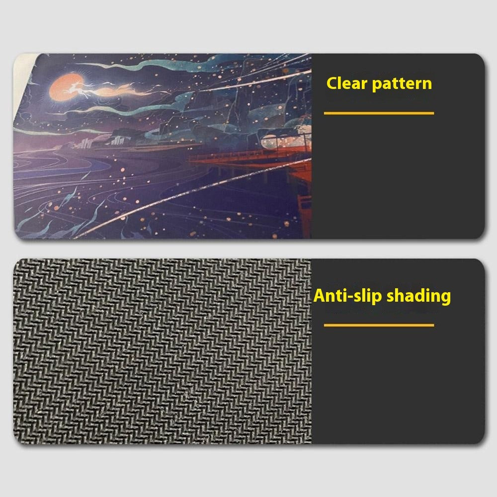Minimalist Gaming Mouse Pad | 800x300x2mm Non-Slip Rubber Desk Mat