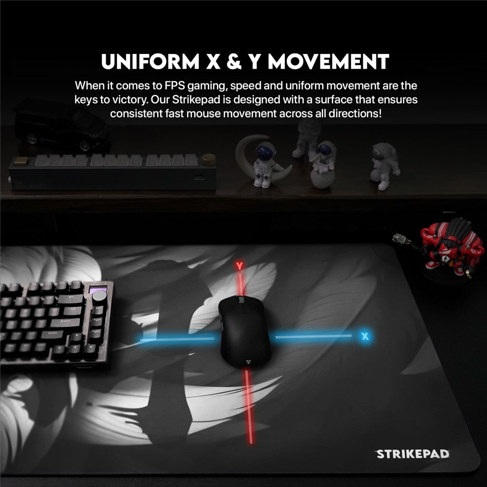 TEEVO STRIKEPAD Pro Extended Gaming Mouse Pad | 900x400x3mm Holographic Speed Surface