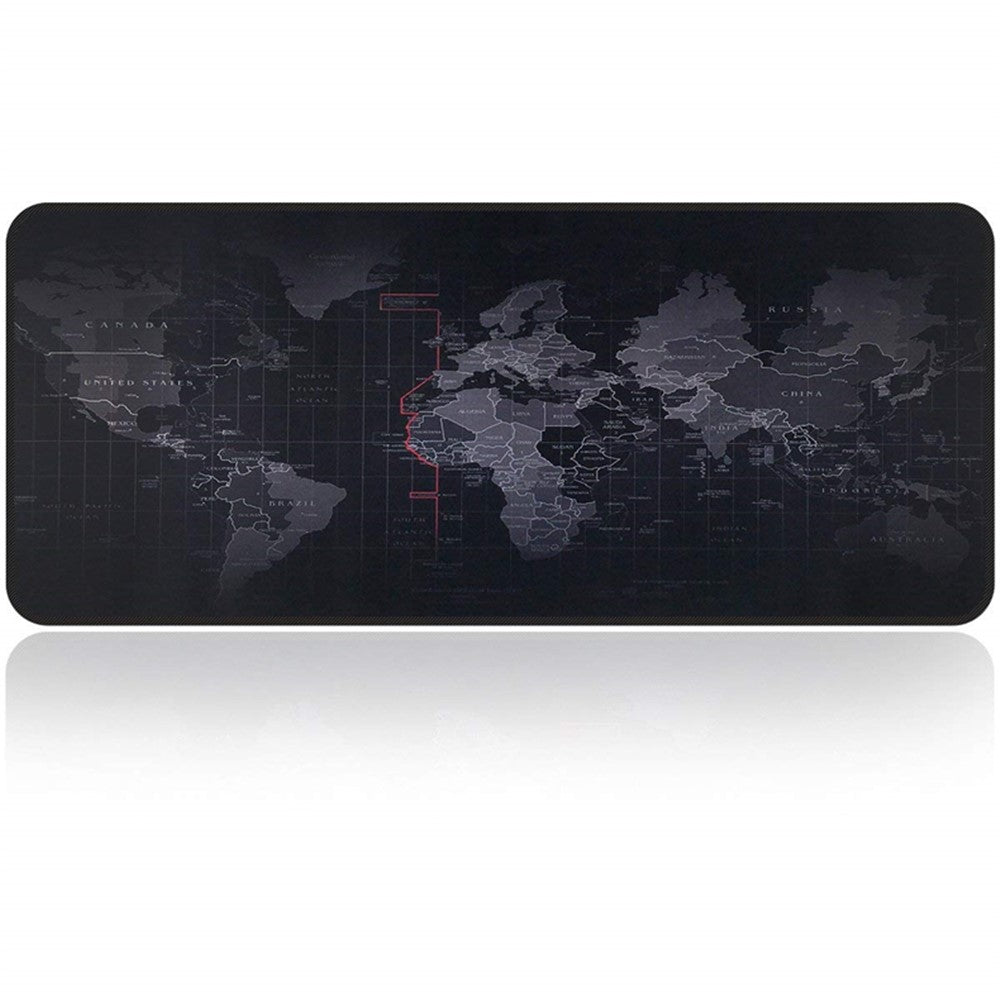 World Map RGB Gaming Mouse Pad | 14 Lighting Modes Large 800x300mm