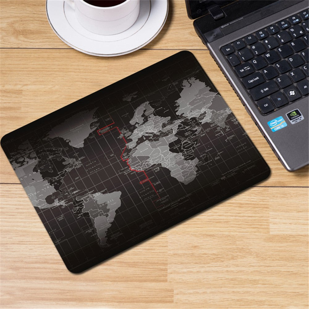 World Map RGB Gaming Mouse Pad | 14 Lighting Modes Large 800x300mm