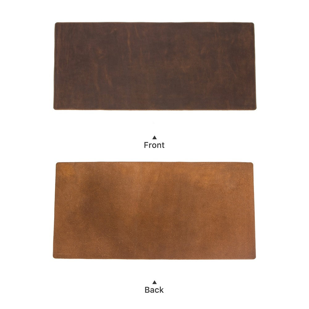 Contacts Family Genuine Leather Large Desk Mat | 90x45cm Crazy Horse Texture