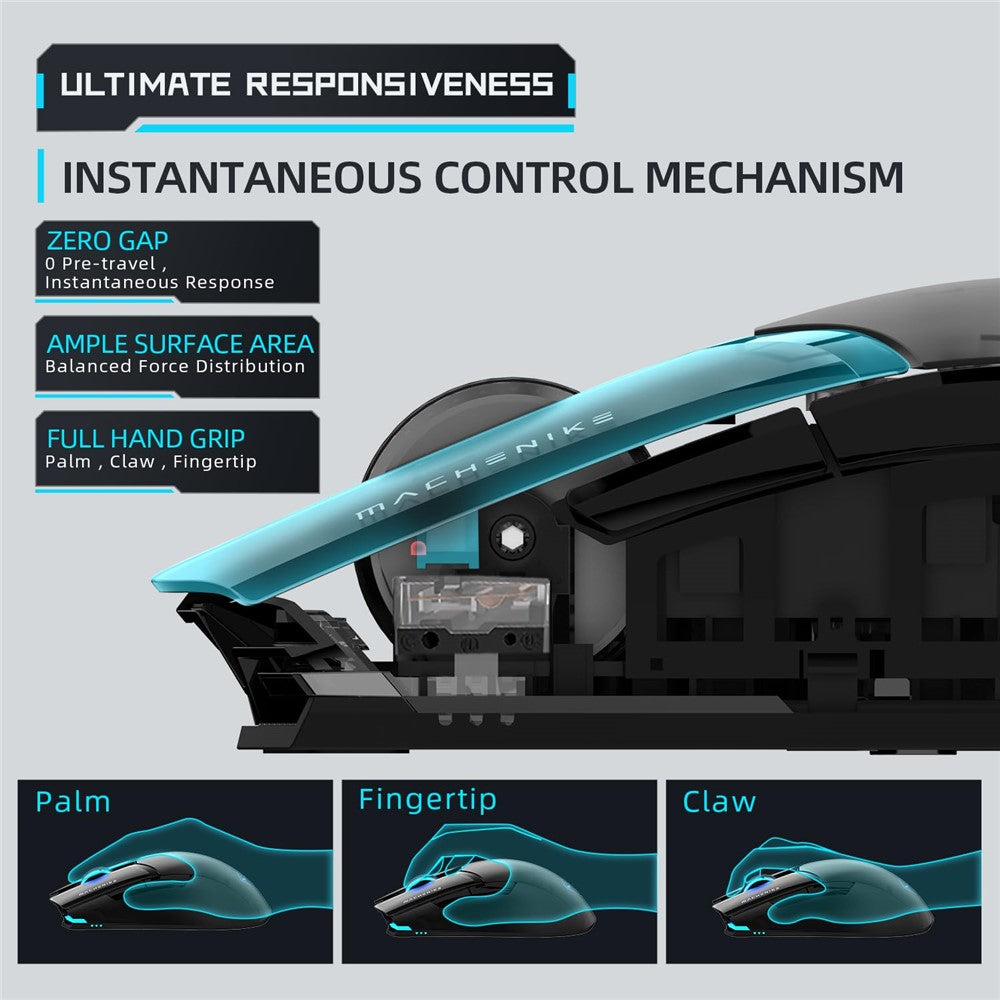 Machenike M7 Pro Gaming Mouse | 26000 DPI PAW3395 Wireless