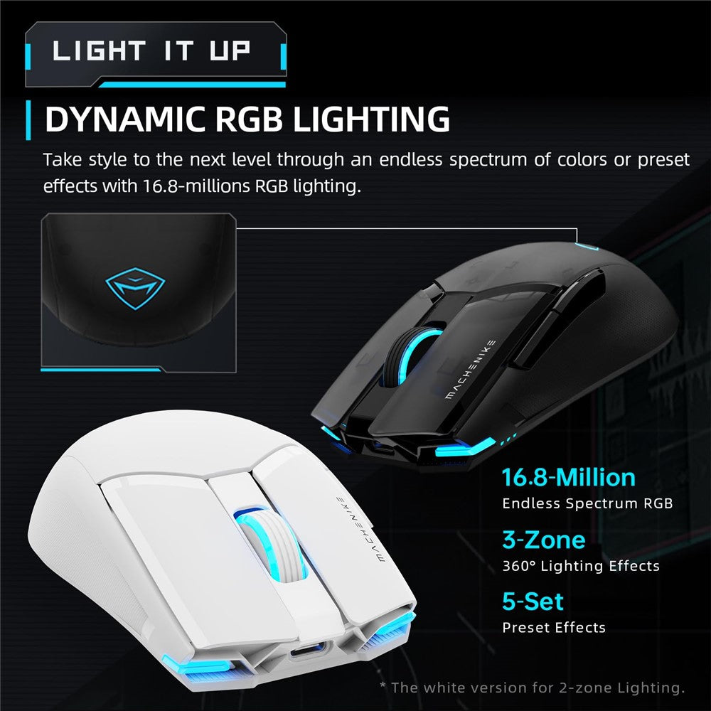 Machenike M7 Pro Gaming Mouse | 26000 DPI PAW3395 Wireless