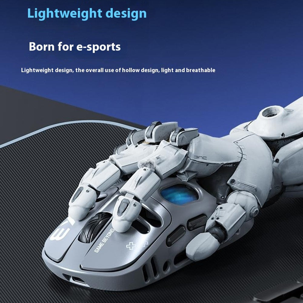 T-WOLF X3 Gaming Mouse Tri-Mode BT Wireless Hollow Design RGB Backlit Mechanical Mouse For Esports