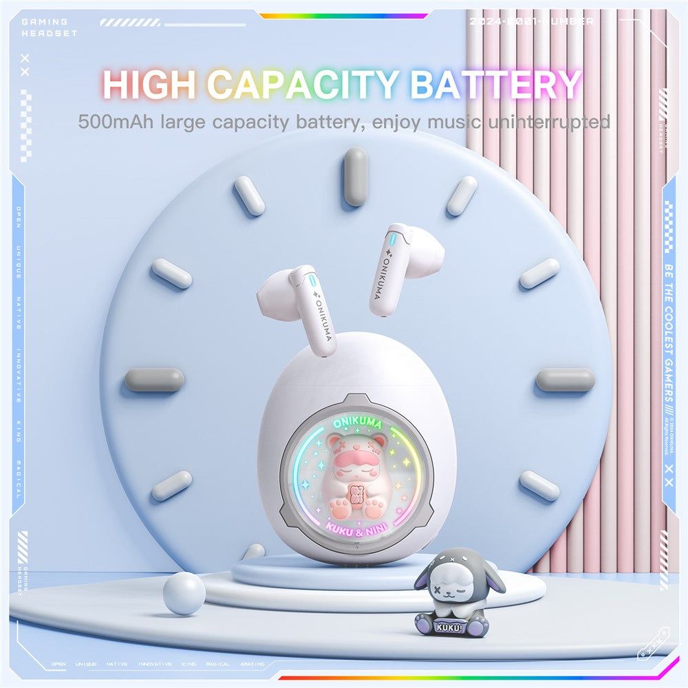 ONIKUMA T302 Cute Space Capsule Bluetooth-compatible Headset HiFi Music Wireless Earphones