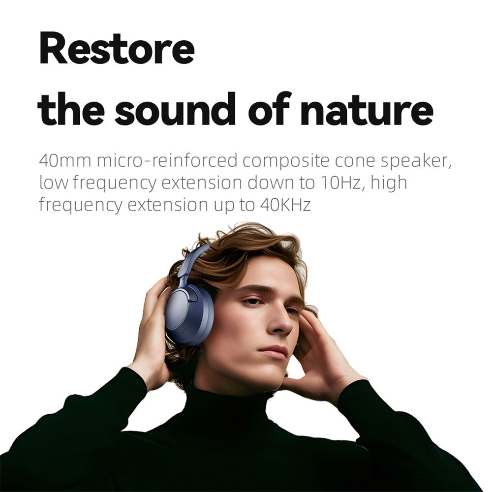 EL-GT6 ANC Noise Cancelling Low Latency Gaming Headset HiFi Sound Over Ear Bluetooth-compatible Headphones