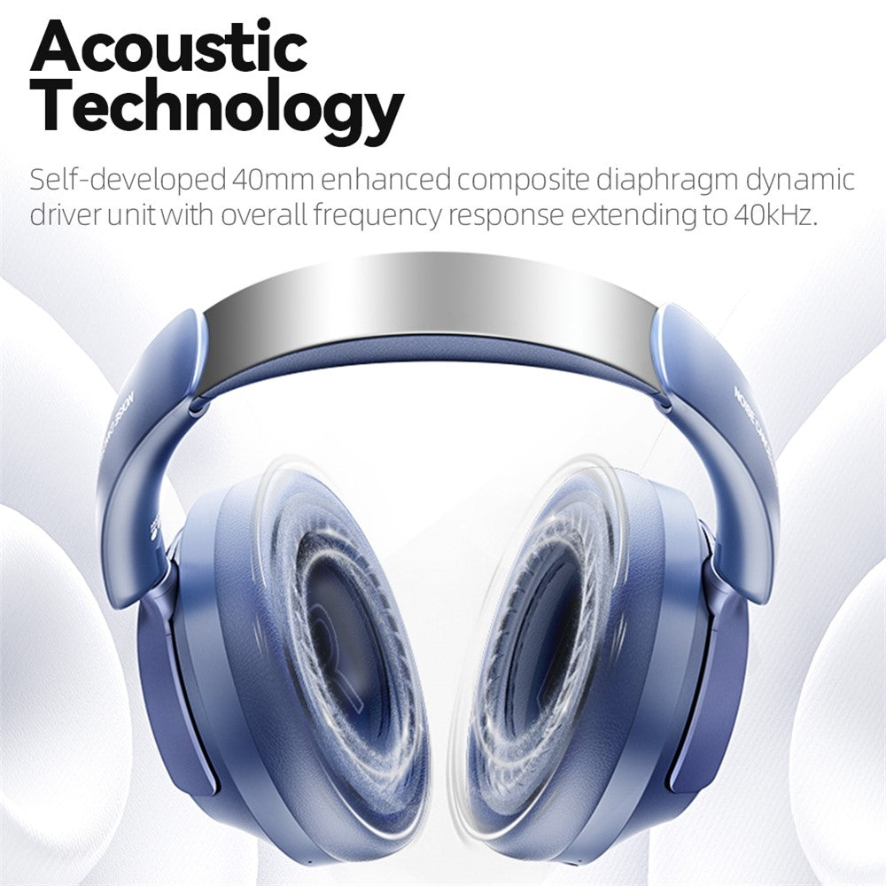 EL-GT6 ANC Noise Cancelling Low Latency Gaming Headset HiFi Sound Over Ear Bluetooth-compatible Headphones