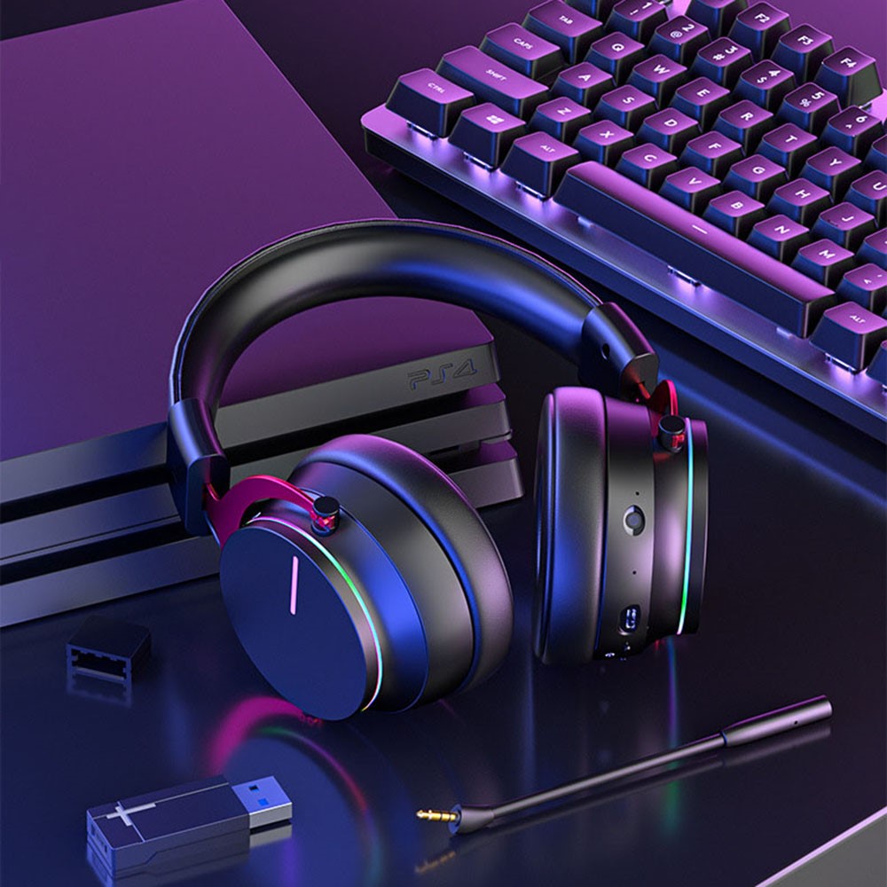 AOLION ALP5068 Gaming Headphones Compatible with PS5 Console 5.8G Wireless Bluetooth-compatible Headset