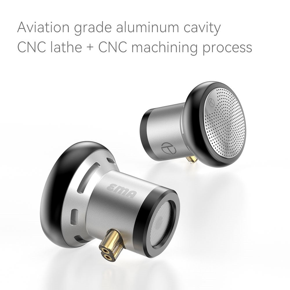 TRN EMA HiFi Earphones | 14.2mm Dynamic Driver CNC Aluminum