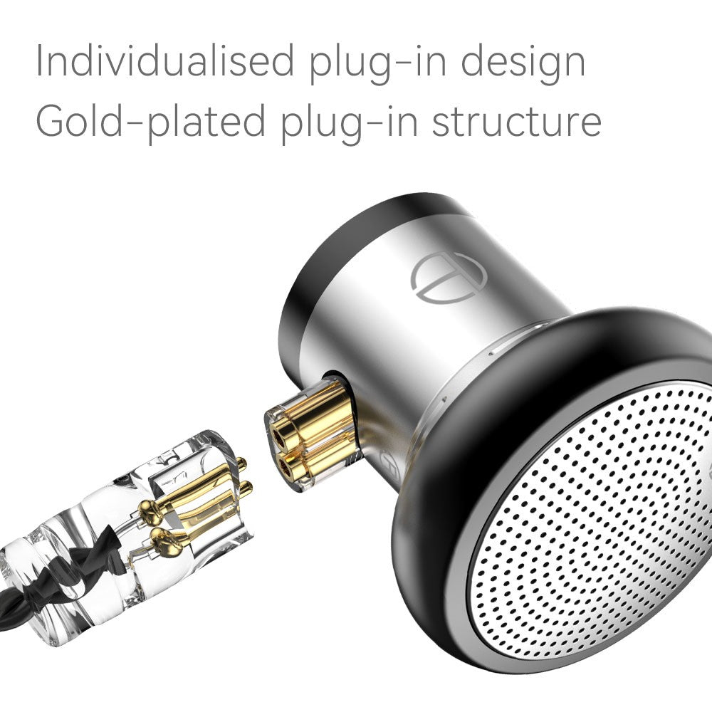 TRN EMA HiFi Earphones | 14.2mm Dynamic Driver CNC Aluminum