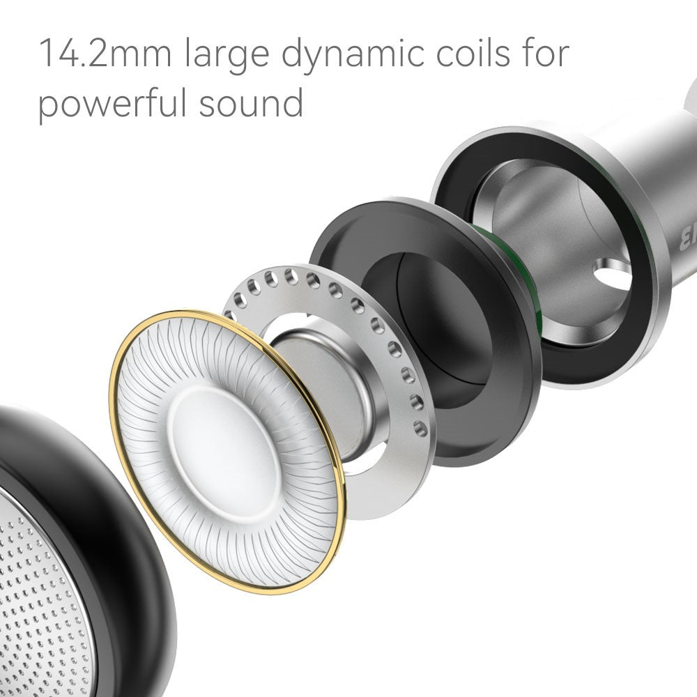 TRN EMA HiFi Earphones | 14.2mm Dynamic Driver CNC Aluminum