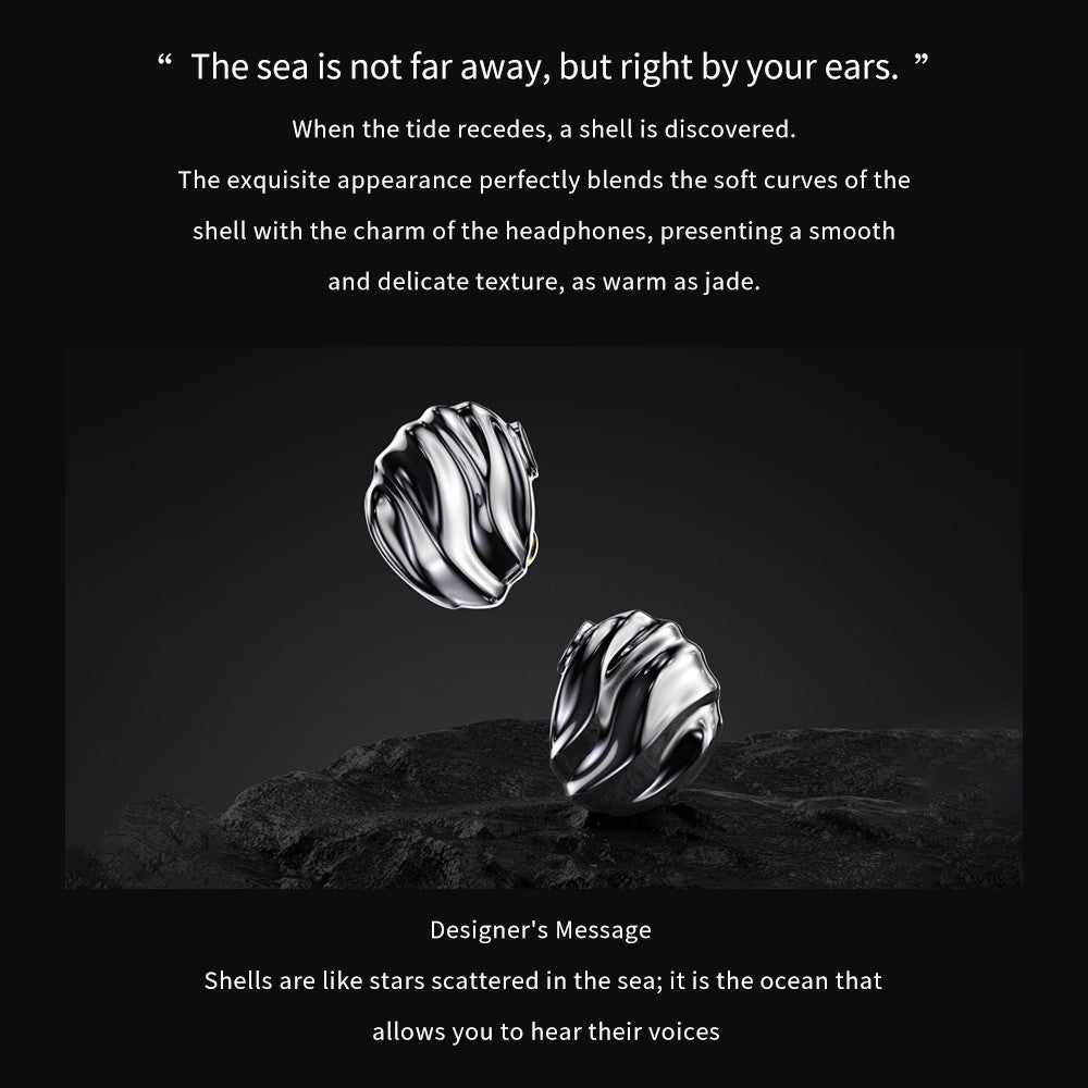 TRN Shell-Shaped Hybrid IEM | Planar HiFi Detachable Cable