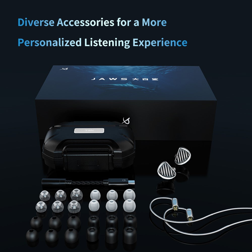 TRN In Ear Wired Headphones with 2 Pin Detachable Cable HiFi Sound 8 Hybrid Driver Earphones