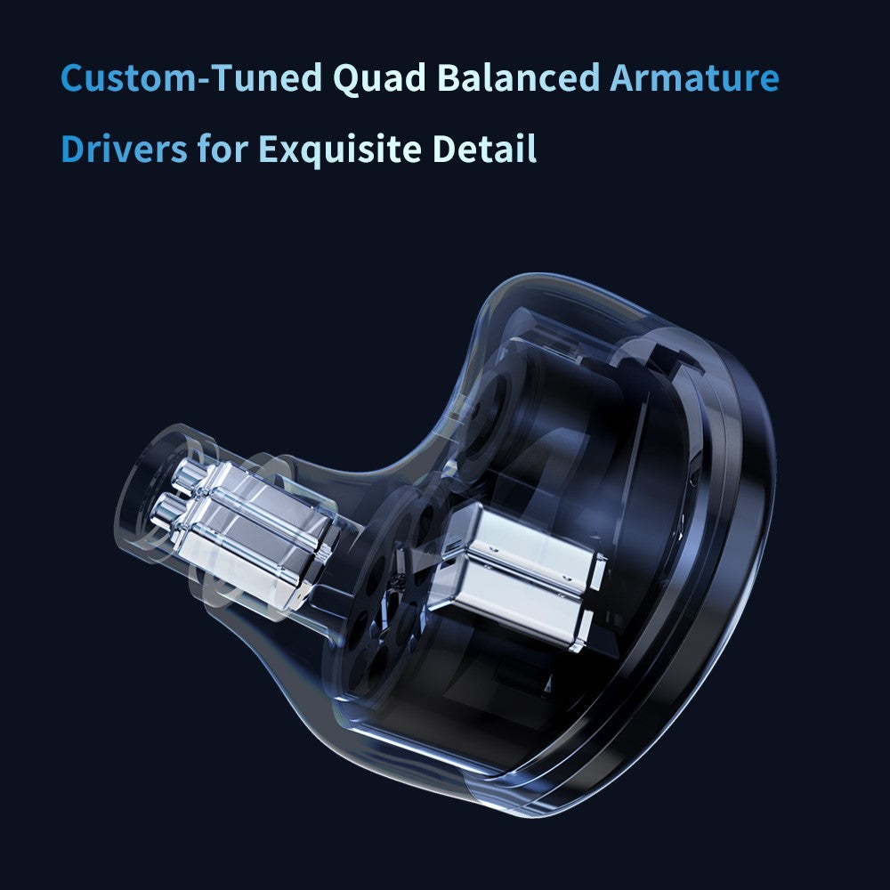 TRN 8-Driver Hybrid IEM | HiFi Planar Detachable Wired Set