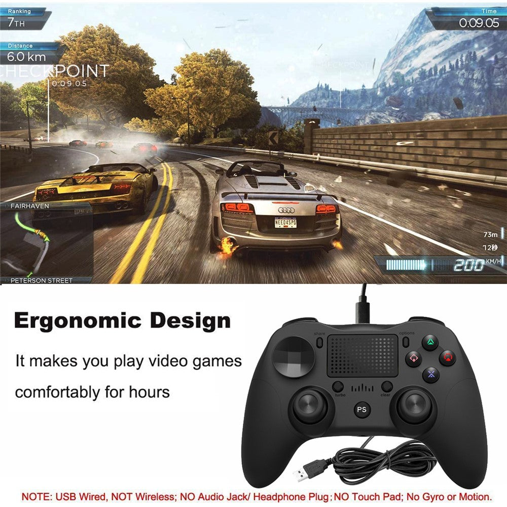Wired Dual Analog Gamepad | PS4, PS3, PC & Android Controller (1.8m Cable)
