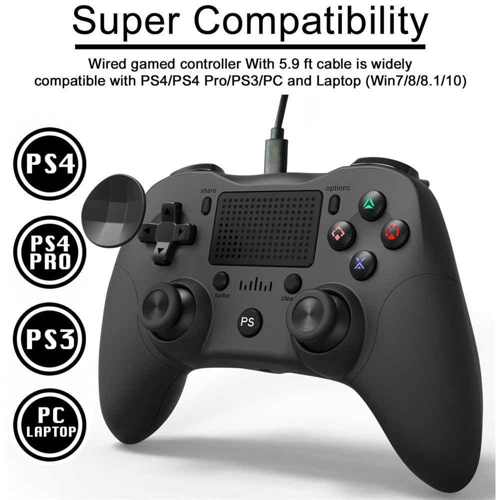 Wired Dual Analog Gamepad | PS4, PS3, PC & Android Controller (1.8m Cable)