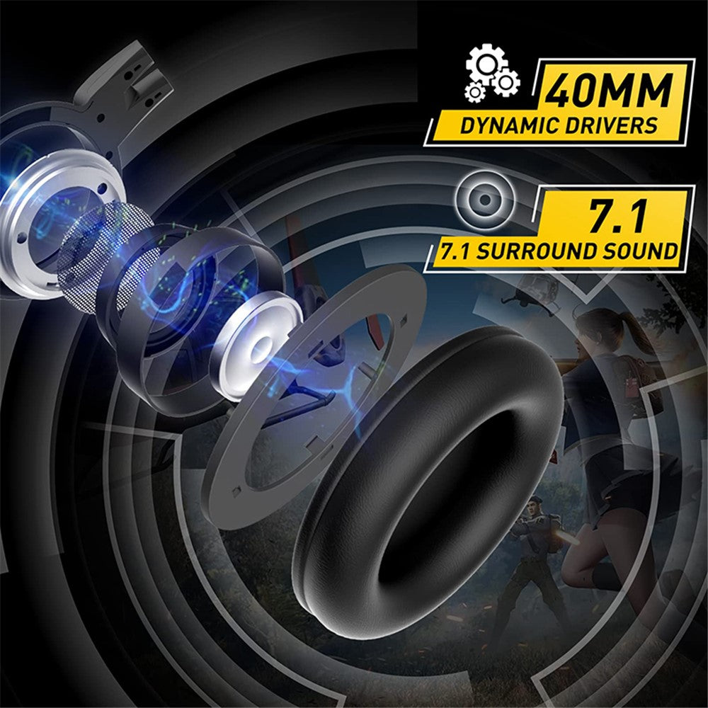 SOMIC G951USB Wired Gaming Headset | 7.1 Surround Sound USB