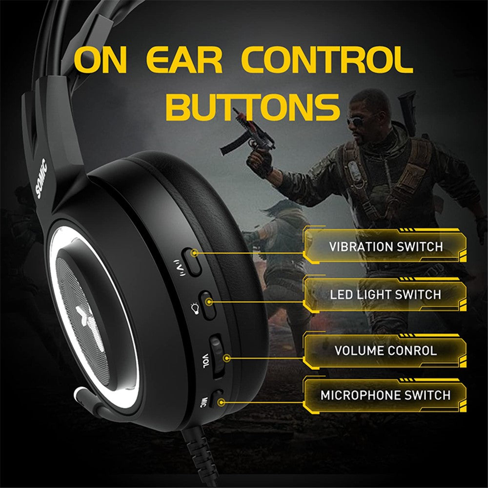 SOMIC G951USB Wired Gaming Headset | 7.1 Surround Sound USB